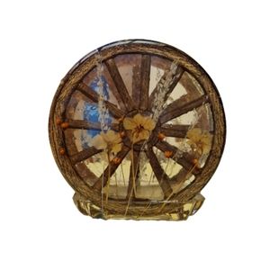 Vintage Wagon Wheel Napkin Holder